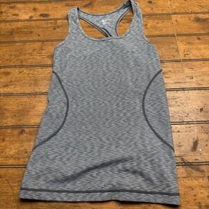 Zella Women's Blue Heathered Racerback Tank